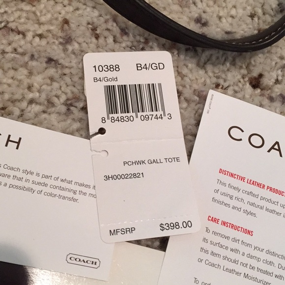 Coach gold signature patchwork gallery tote bag book tote vintage - Picture 10 of 10